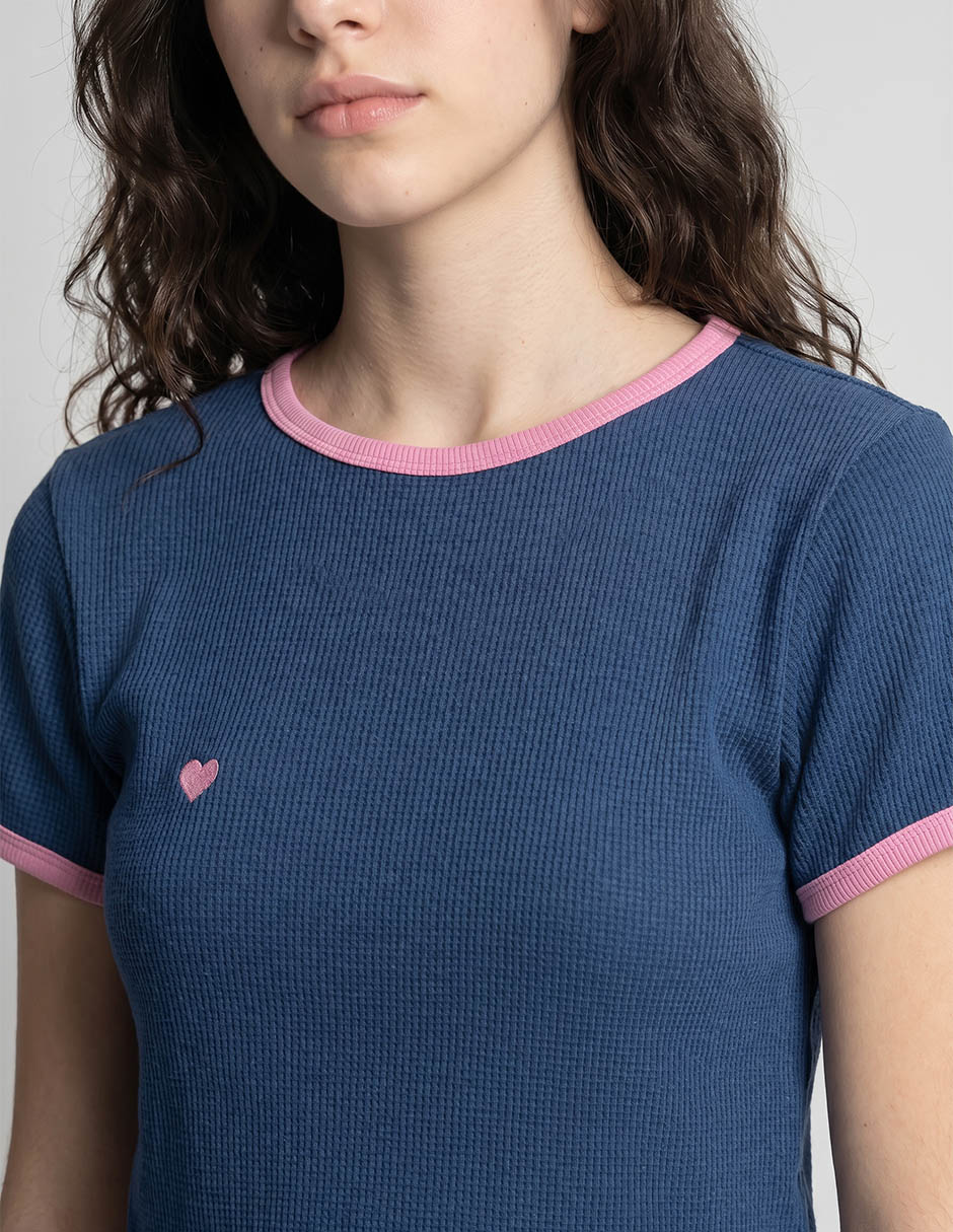 Playera manga corta Mossimo cuello redondo para mujer
