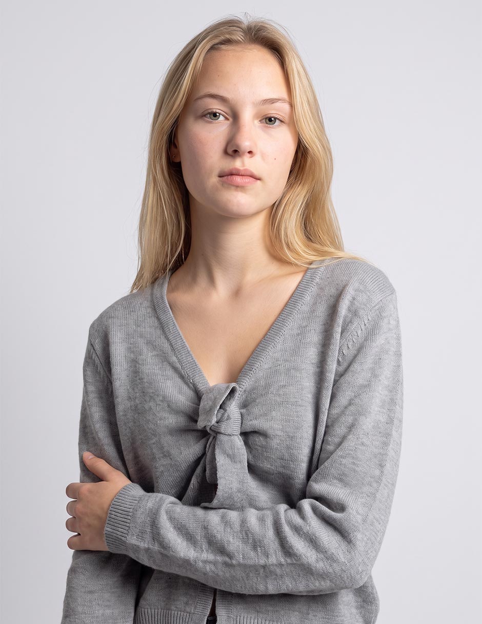 Suéter cuello v para mujer 2