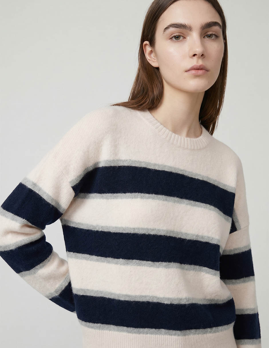 Suéter cuello redondo para mujer 2