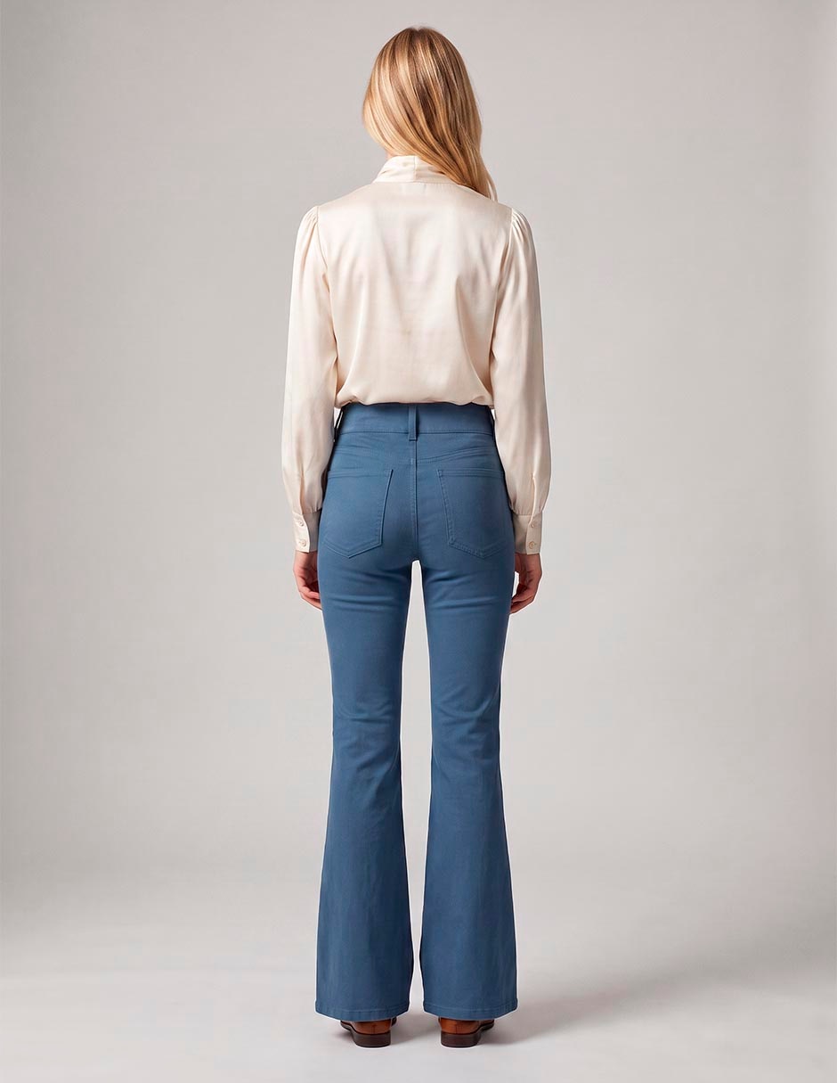 Pantalón Flare Para Mujer de algodón