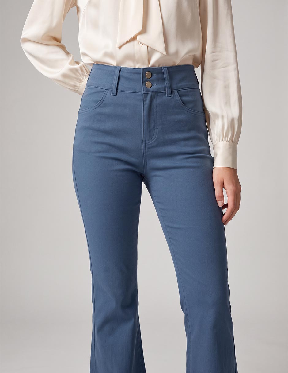 Pantalón Flare Para Mujer de algodón