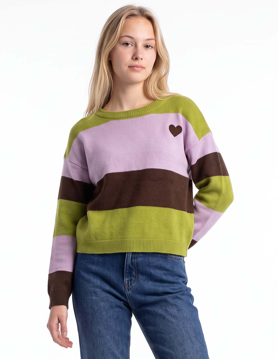 Suéter cuello redondo para mujer Suéter cuello redondo para mujer
