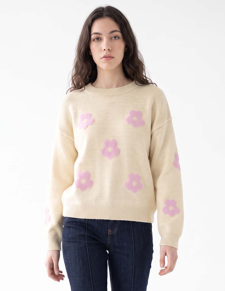 Suéter cuello redondo para mujer Suéter cuello redondo para mujer