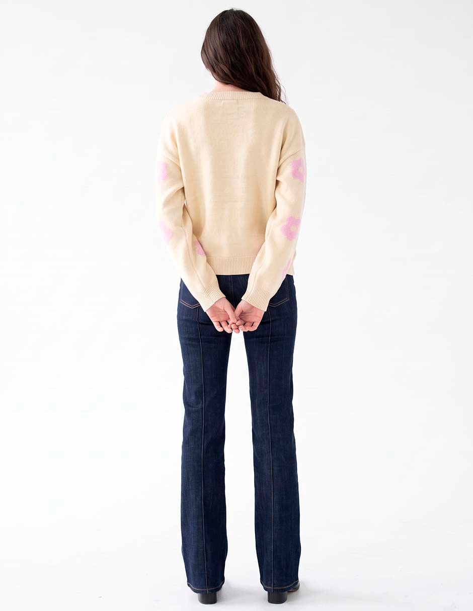 Suéter cuello redondo para mujer 2