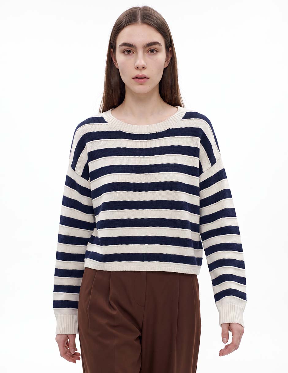 Suéter cuello redondo para mujer Suéter cuello redondo para mujer