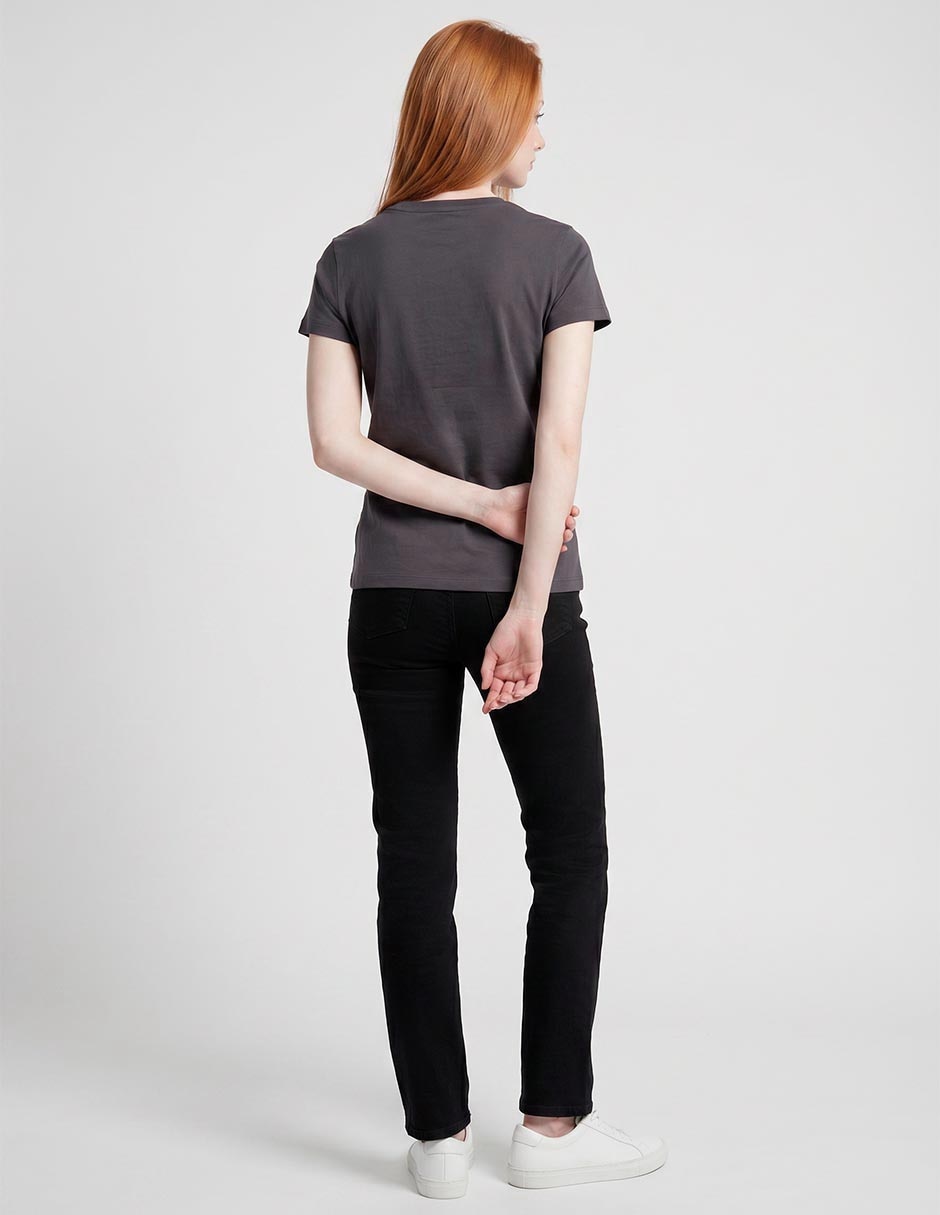 Playera manga corta cuello redondo para mujer 3