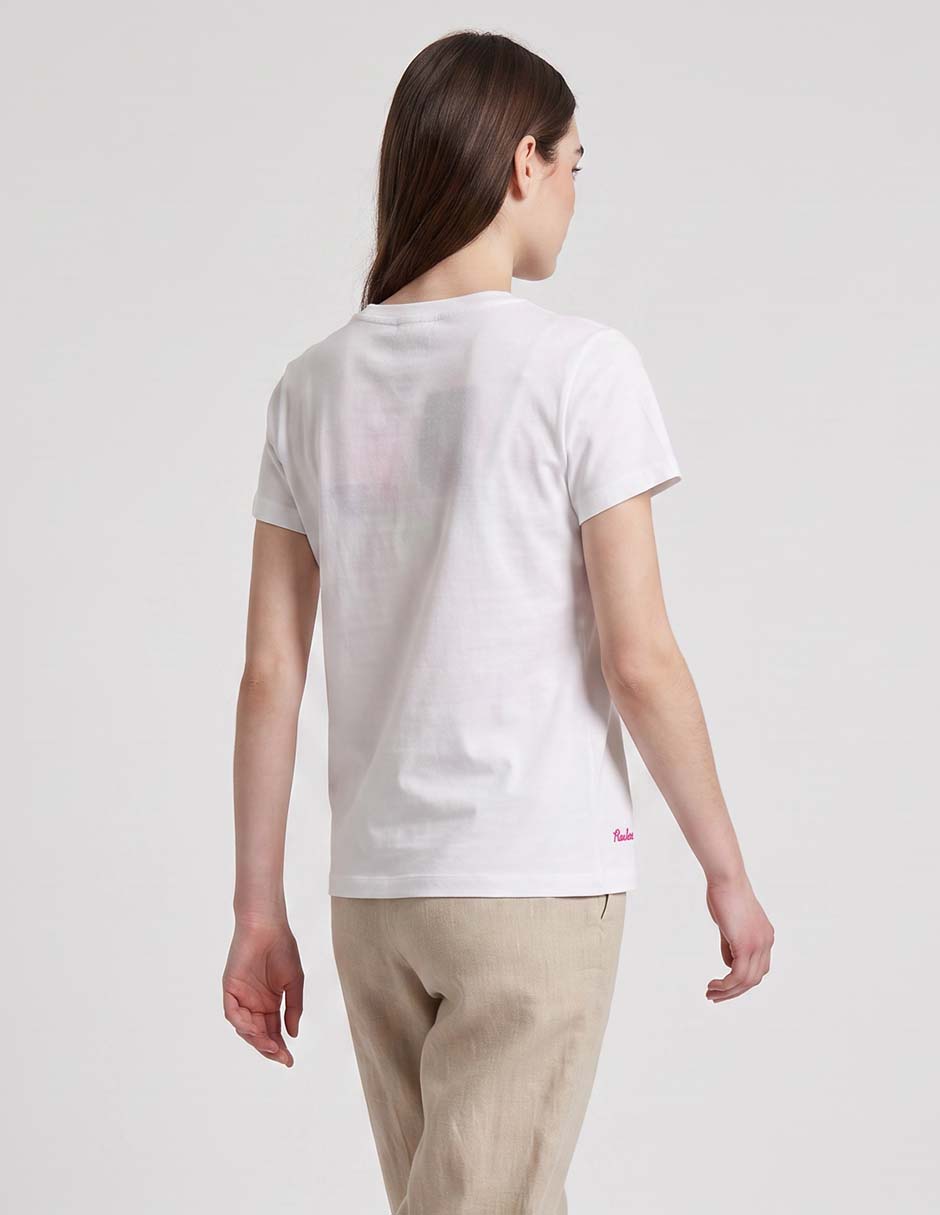 Playera manga corta cuello redondo mujer 2