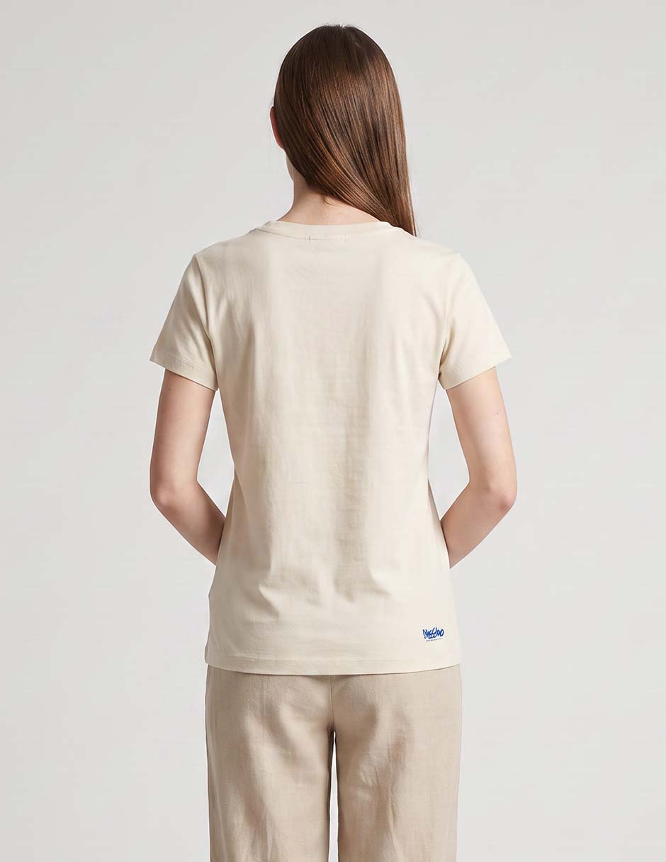 Playera manga corta cuello redondo mujer 2