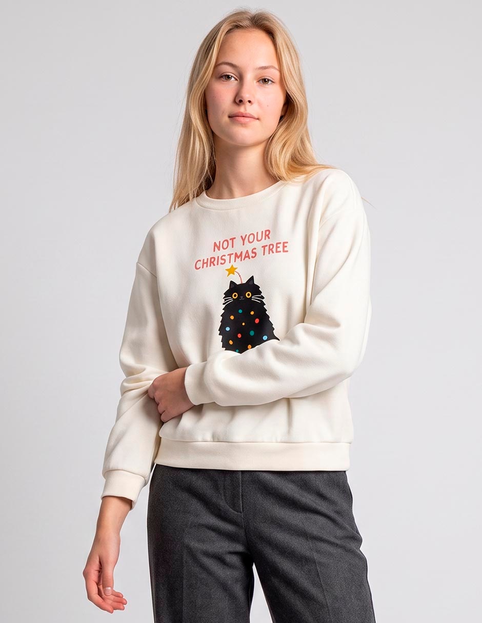 Sudadera navideña para mujer