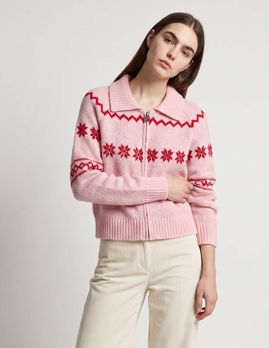 Suéter navideño cuello redondo para mujer Suéter navideño cuello redondo para mujer