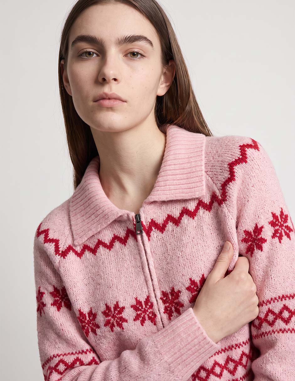 Suéter navideño cuello redondo para mujer 3