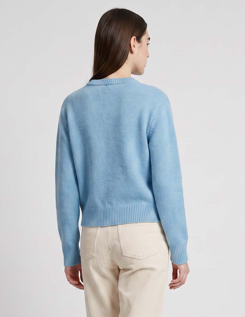 Suéter cuello redondo para mujer 2
