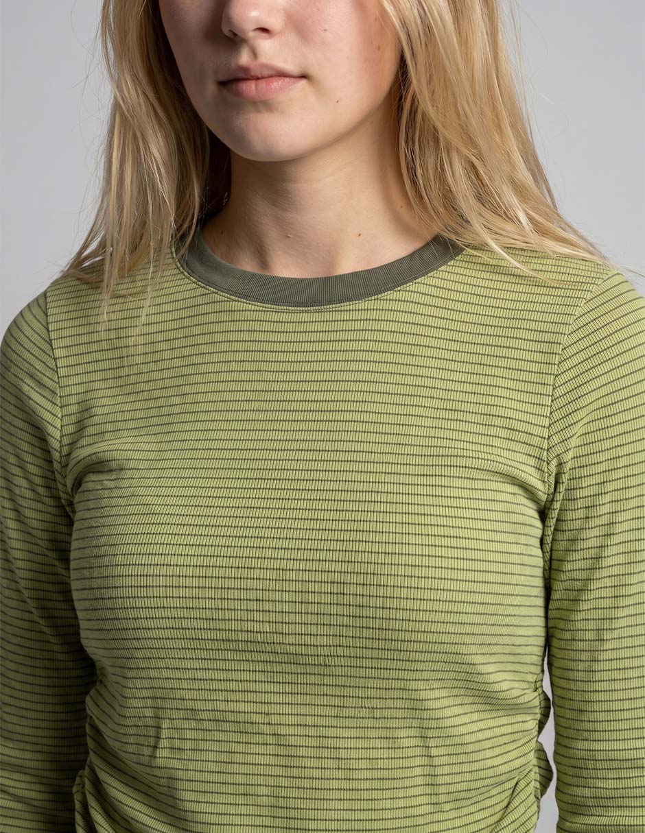Playera manga larga cuello redondo mujer 2