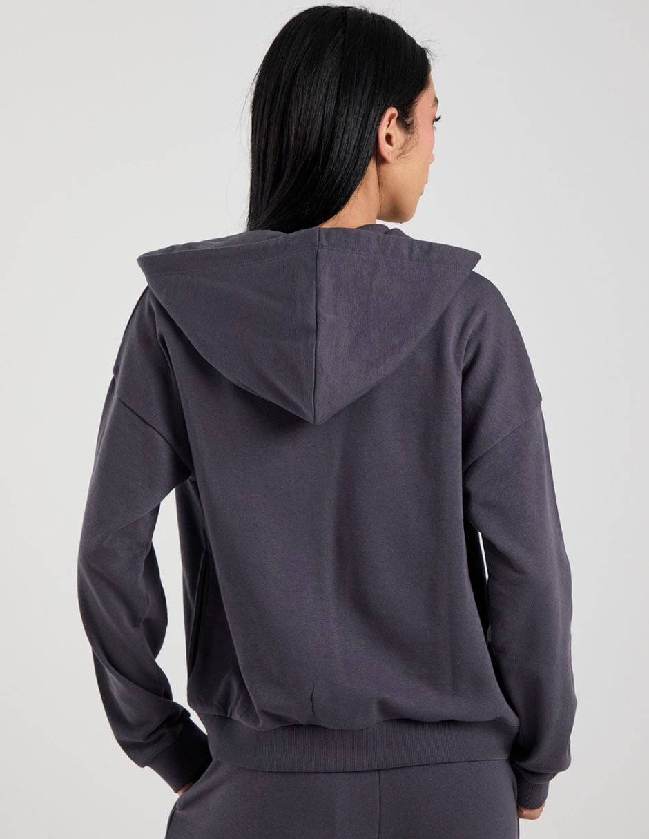 Sudadera con capucha y bolsillos para mujer 2