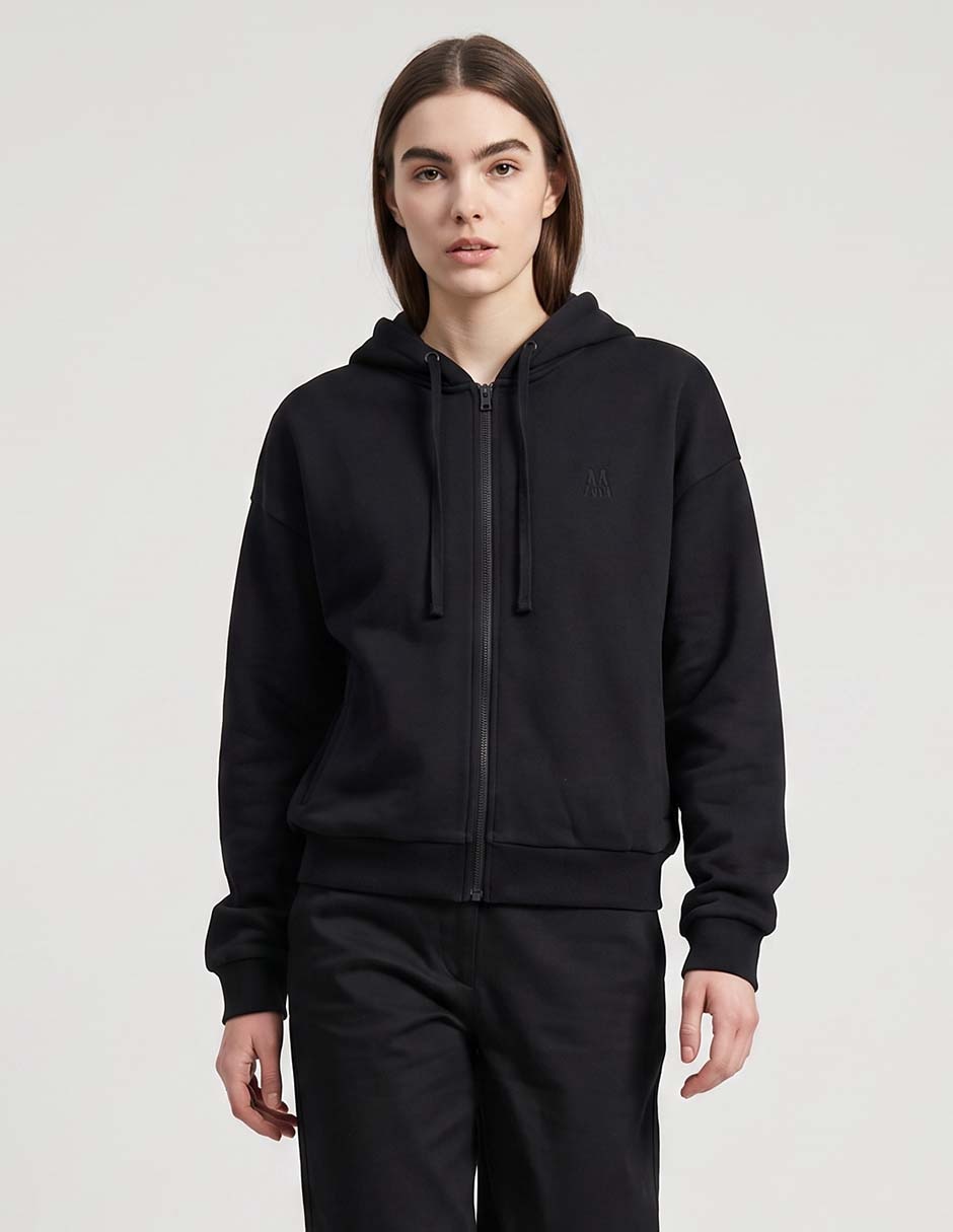 Sudadera con capucha y bolsa para mujer 1