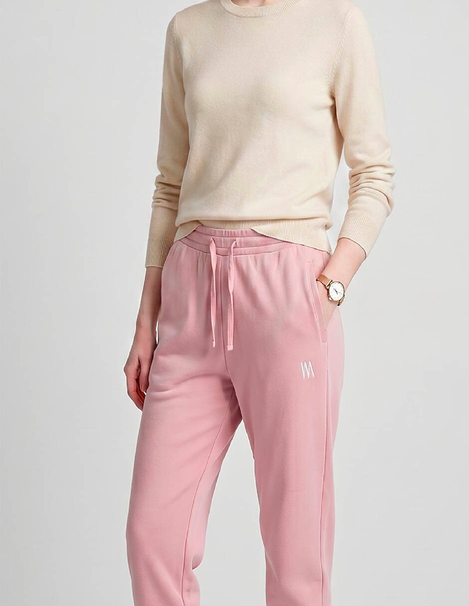 Pants regular con jareta para mujer 3