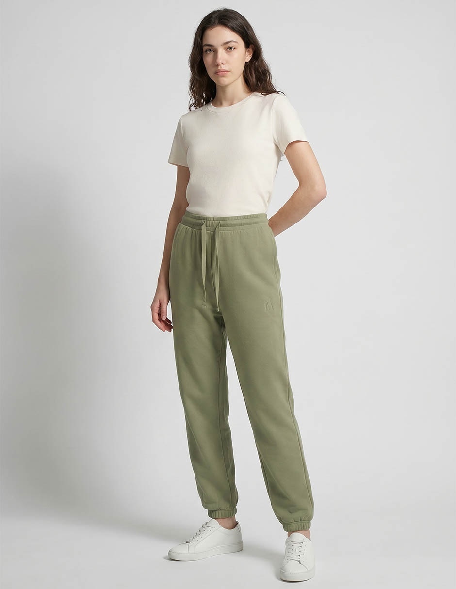 Pants regular con jareta para mujer 3