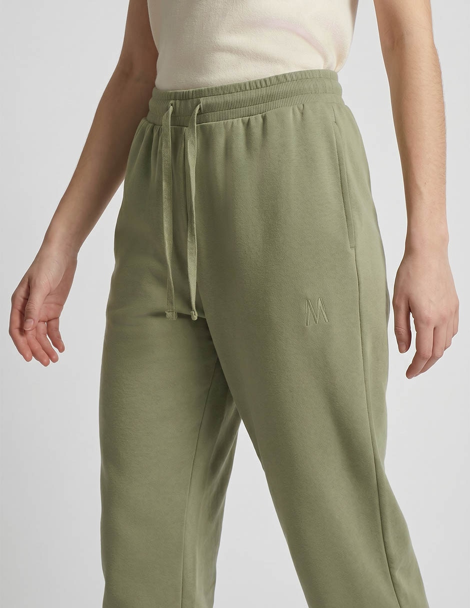 Pants regular con jareta para mujer 2
