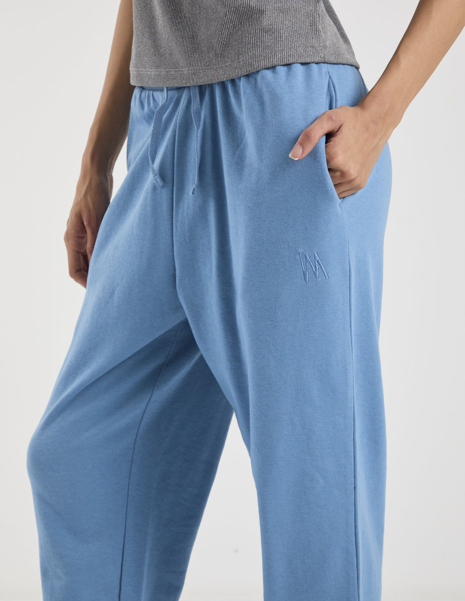 Pants relaxed con jareta para mujer 3
