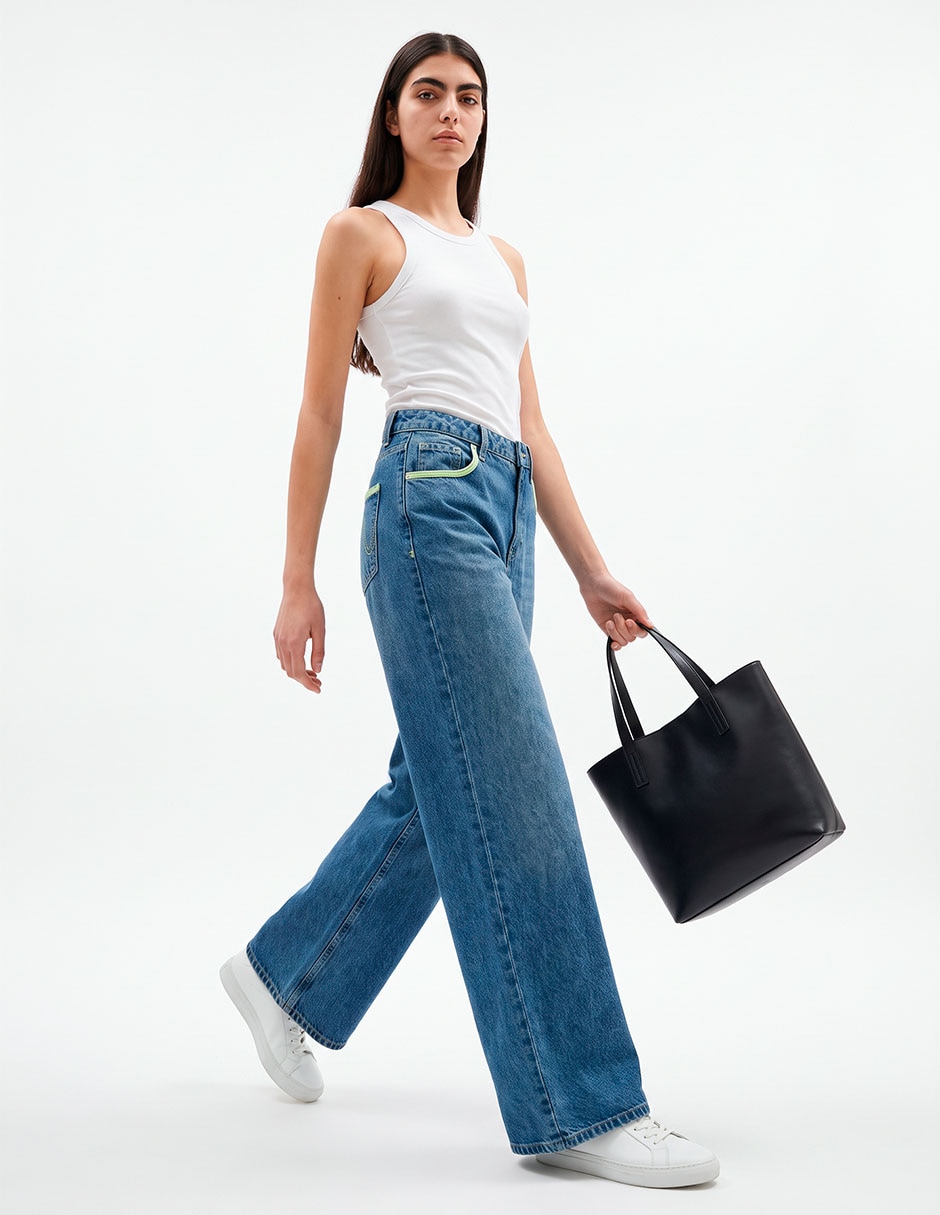 Jeans straight para mujer 3
