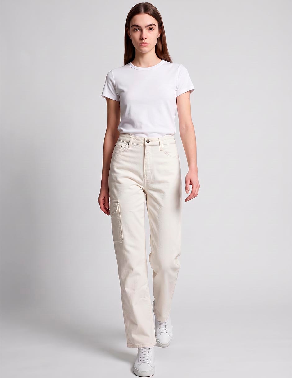 Jeans straight para mujer 2