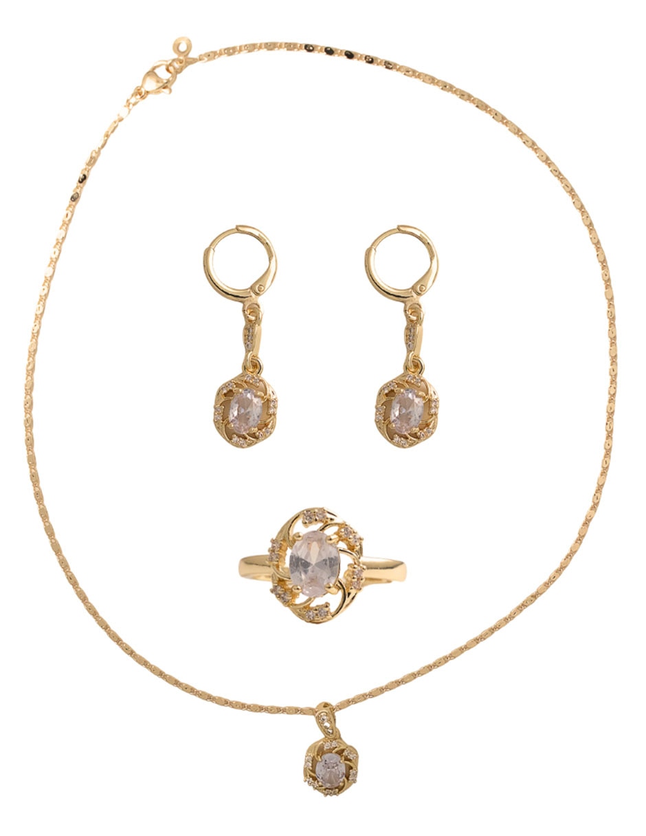 Aretes, collar y pulsera Aretes, collar y pulsera