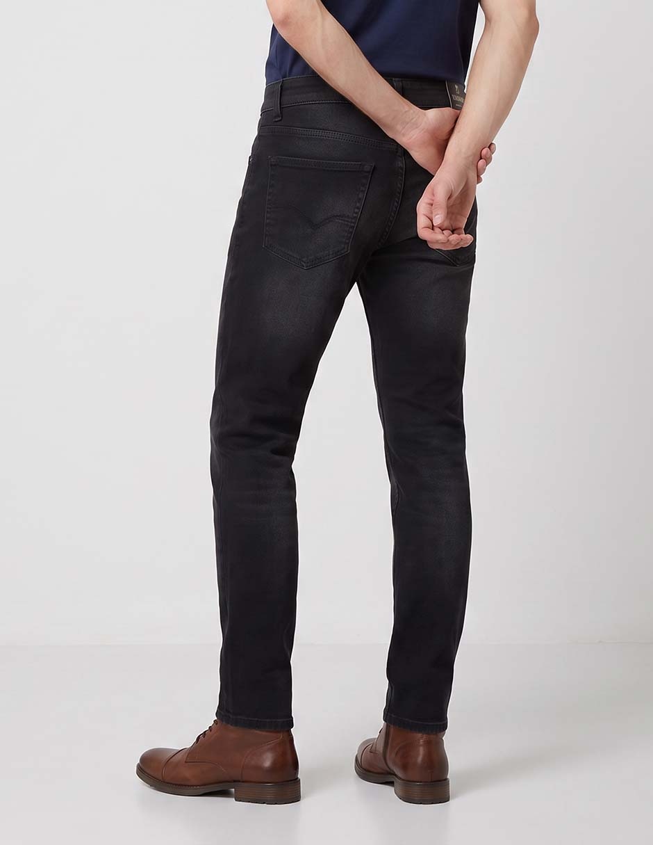 Jeans Slim Lavado Obscuro para hombre 4