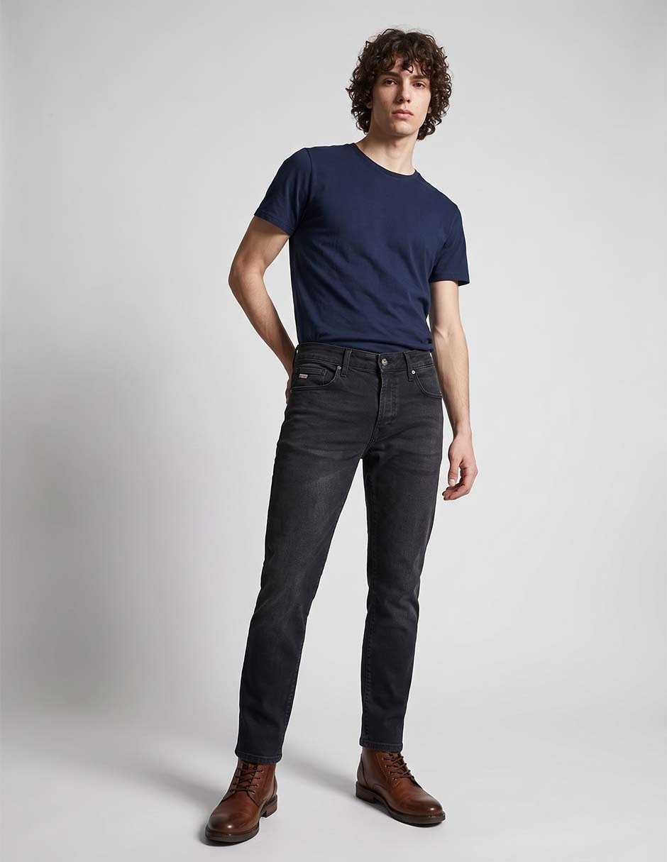 Jeans Slim Lavado Obscuro para hombre 3